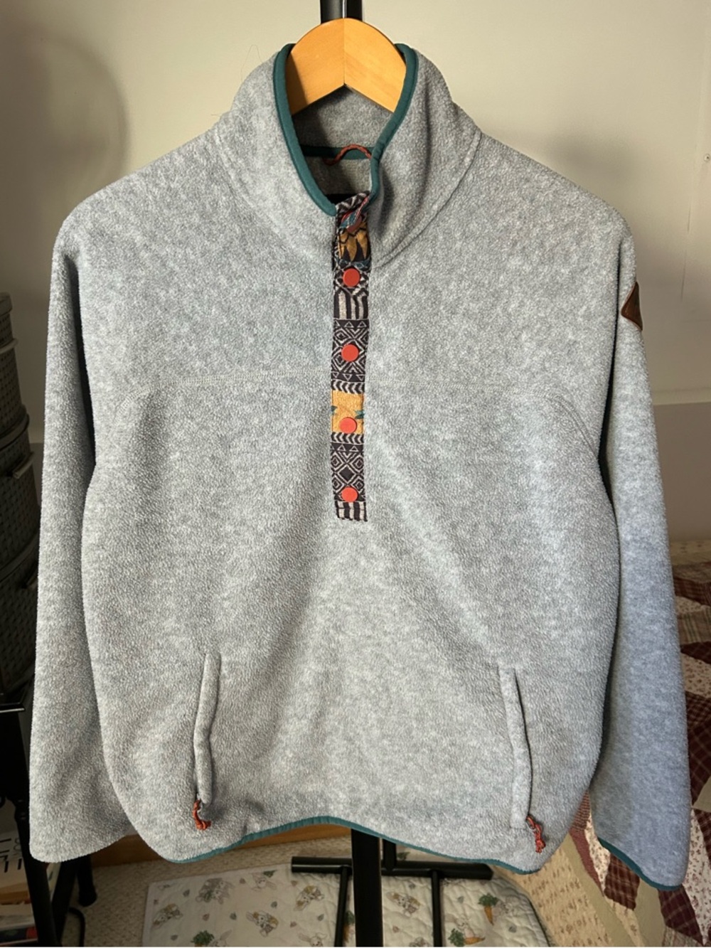 Burton Hearth Fleece Pullover Snap Jacket Women’s Medium